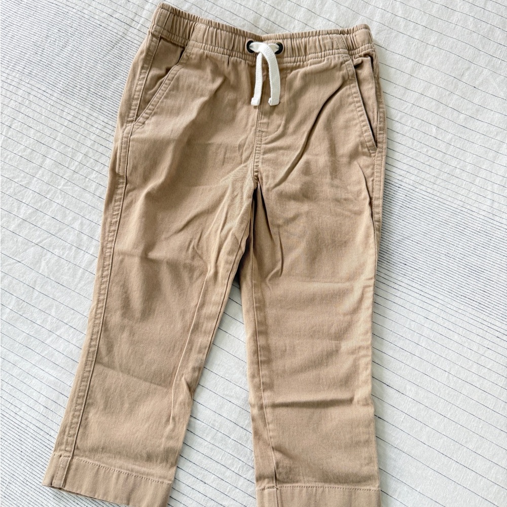 Primary Tan Stretch chino drawstring pant